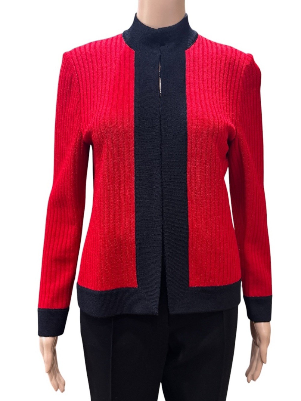 St. John collection by marie gray cardigan sweater red Jacket Women’s Size 2